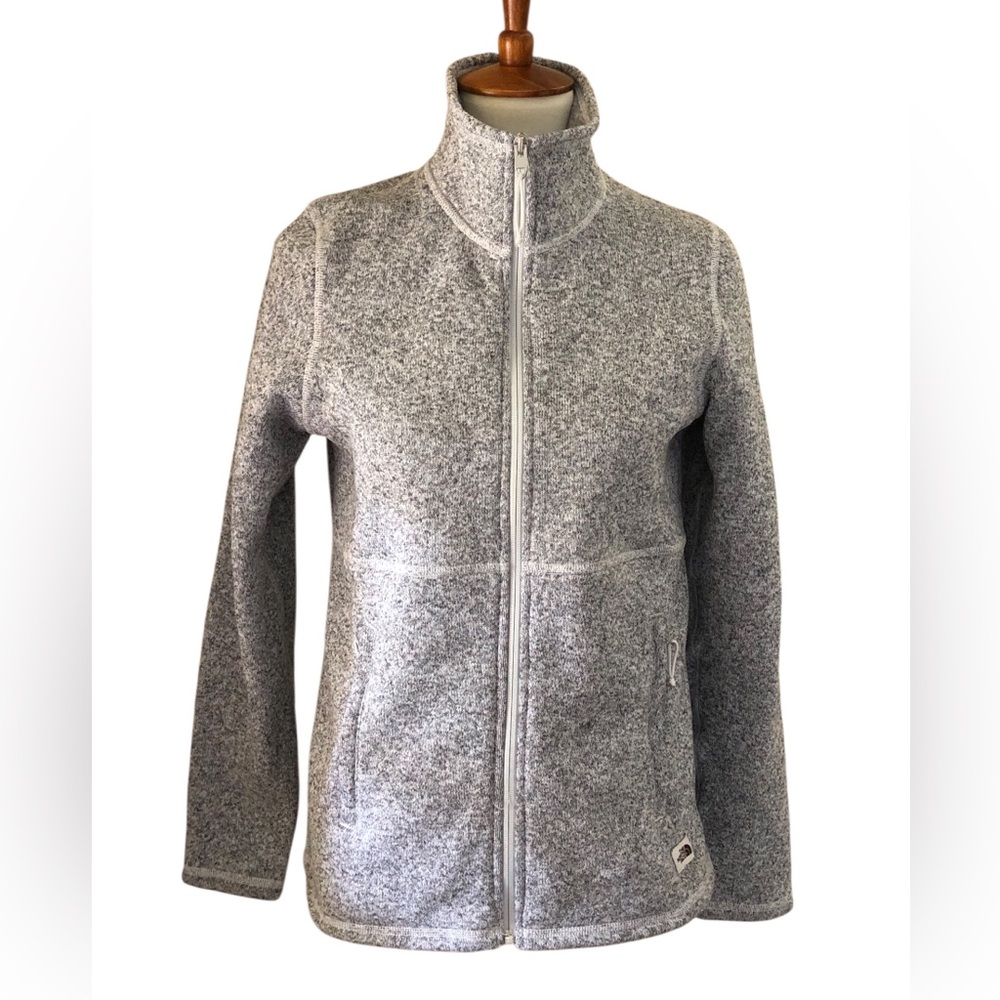 THE NORTH FACE Women’s Mid-Weight Full Zip Fleece Jacket Gray Sz Medium